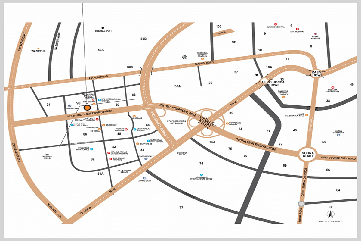 SS 90 location sector 90